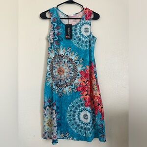 Summer Dresses for Women Beach Tshirt Sundress Casual Pockets Boho Tank Dress SM